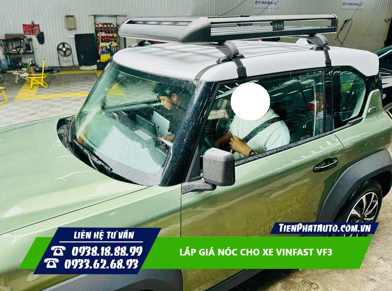 Lắp giá nóc cho Vinfast VF3 để có thêm không gian chở đồ