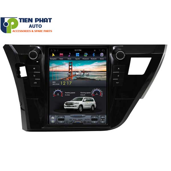 dvd theo xe altis kieu tesla 2016 uy tin nhanh