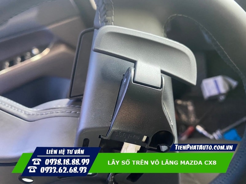 Lẫy số trên vô lăng Mazda CX8 hàng chính hãng Mazda lắp cắm giắc