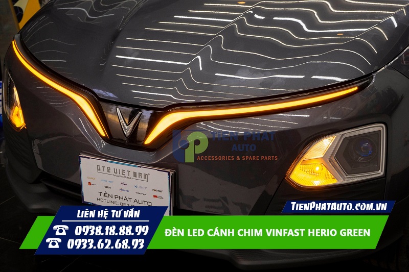 Độ LED cánh chim cho Vinfast Herio giúp phần đầu và sau xe nổi bật hơn