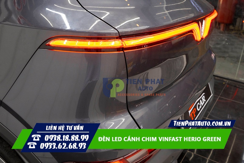 Hình ảnh LED cánh chim phía sau cho Vinfast Herio Green