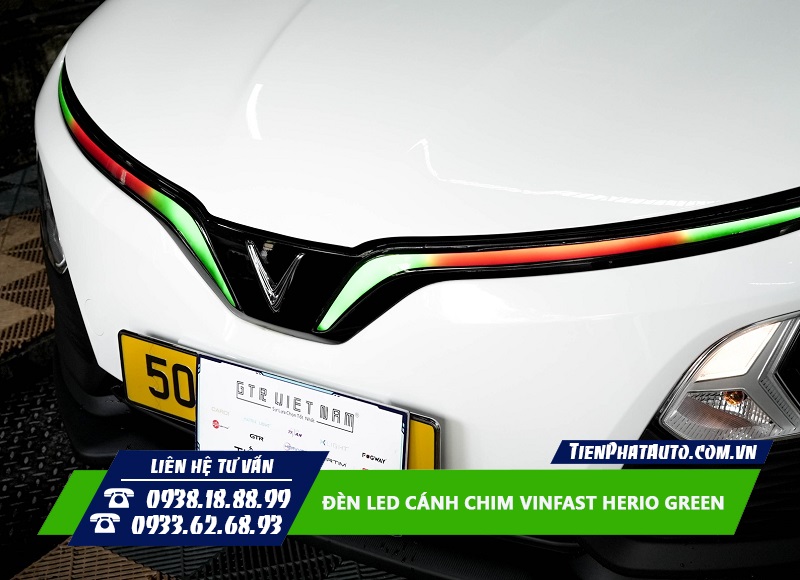 Hình ảnh LED cánh chim cho Herio Green loại độ có chuyển màu hiệu ứng