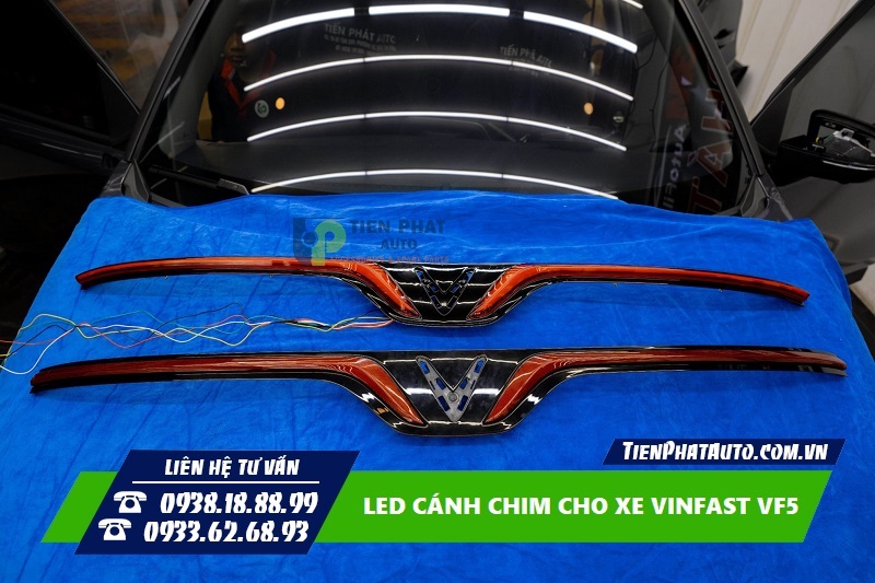 LED cánh chim cho Vinfast VF5 phía trước và sau
