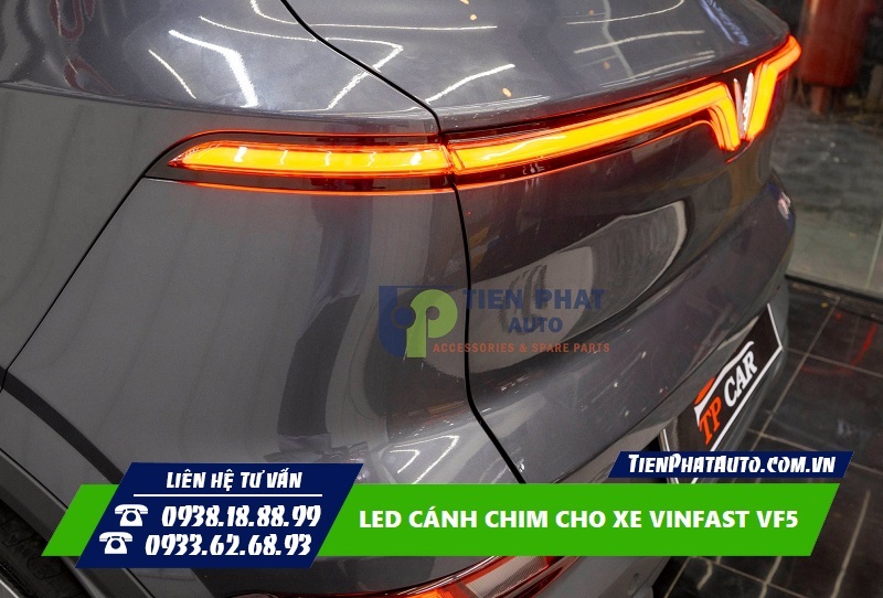 Vinfast VF5 độ LED cánh chim định vị siêu đẹp và nổi bật
