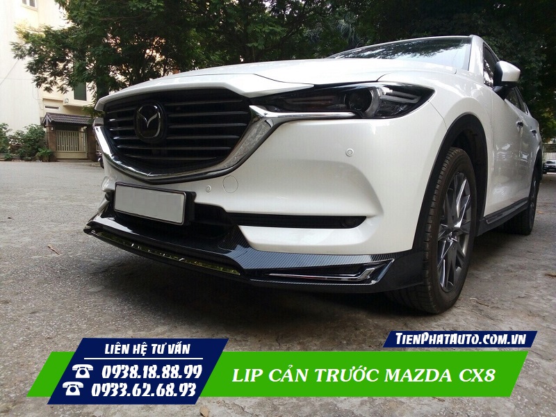 Lip cản trước Mazda CX8 giúp phần đầu xe nổi bật hơn