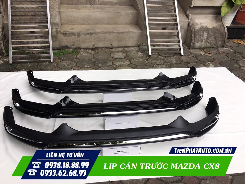 Lip cản trước cho xe Mazda CX8 có 3 loại để bạn có thể lựa chọn phù hợp