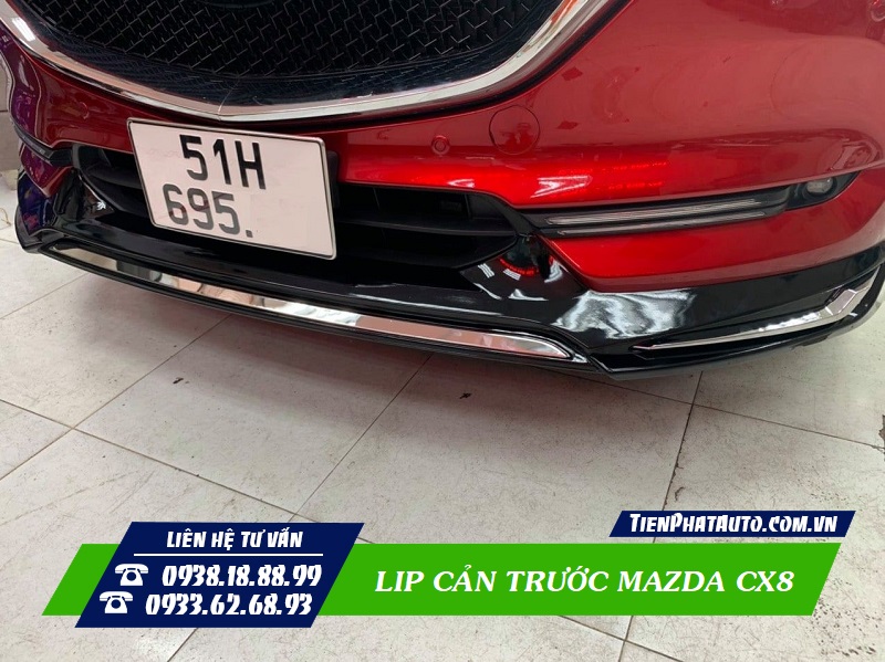 Lip cản trước Mazda CX8 thiết kế dành riêng theo xe lắp đặt vừa vặn