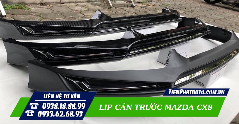 3 mẫu lip cản trước cho xe Mazda CX8 để bạn có thể lựa chọn