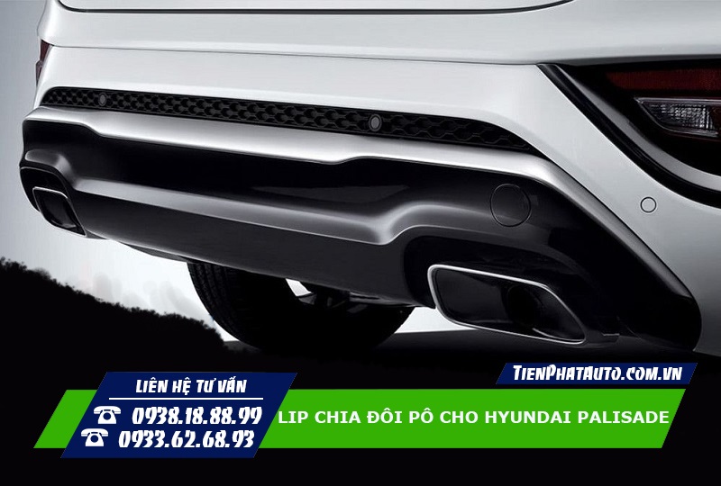 Lippo chia đôi pô cho Hyundai Palisade thêm nổi bật hơn