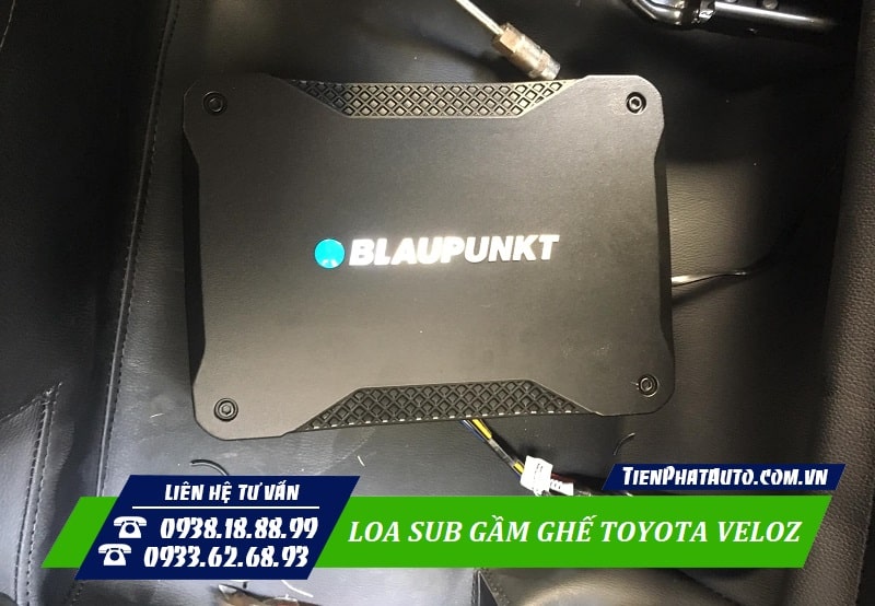 Độ loa sub gầm ghế Toyota Veloz giúp mang lại nhiều sự tiện lợi