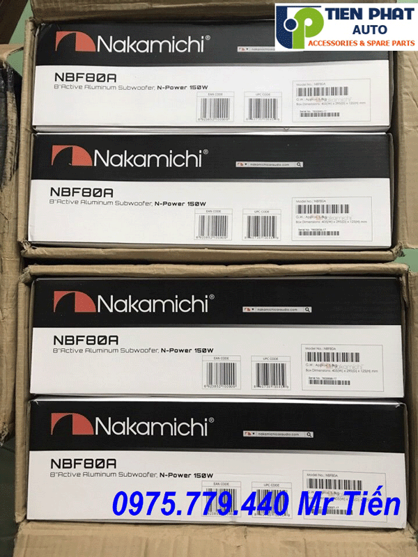 lap loa sub nakamichi nbf 80a cho ô tô