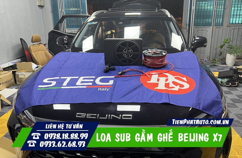 Loa sub gầm ghế Beijing X7 là phụ kiện giúp âm thanh cải thiện hiệu quả