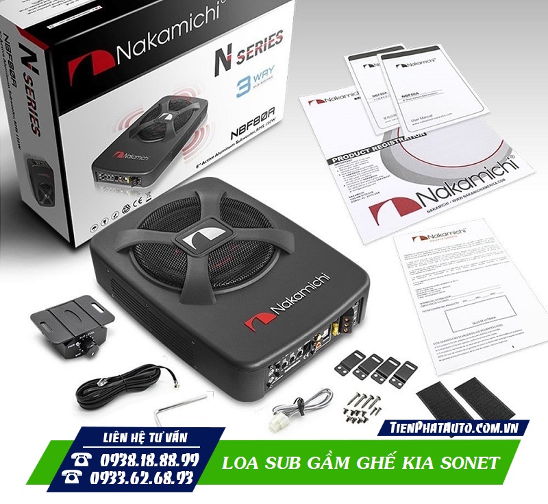 Tiến Phát Auto chuyên độ loa sub cho xe Kia Sonet tại TPHCM