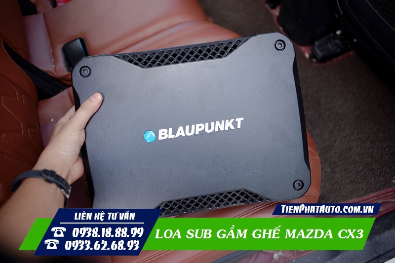 Tiến Phát Auto chuyên lắp loa sub gầm ghế chính hãng cho Mazda CX3