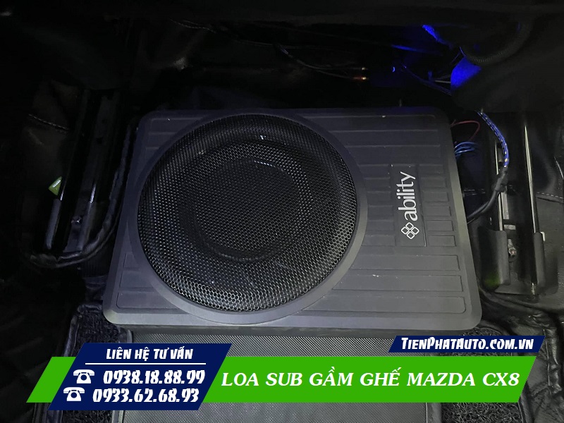 Loa Sub gầm ghế lắp đặt cắm giắc hoàn toàn 100%