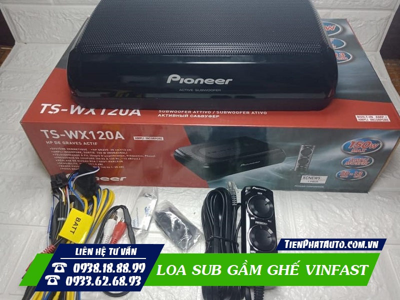 Trọn bộ loa sub gầm ghế dành cho Vinfast Lux A - SA - Fadil