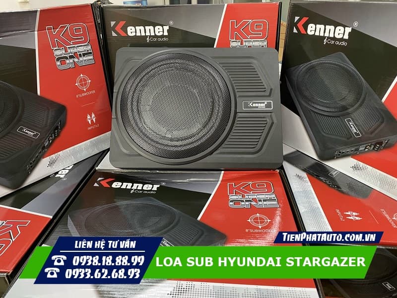 Loa sub có rất nhiều loại để bạn lựa chọn lắp đặt cho Hyundai Stargazer