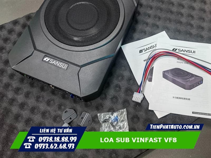 Tiến Phát Auto chuyên độ loa sub gầm ghế cho xe Vinfast VF8