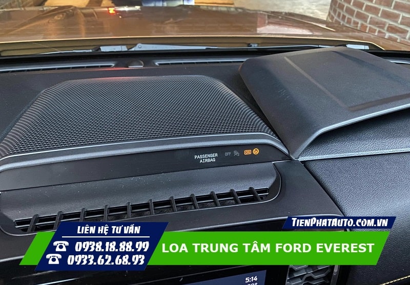 Tiến Phát Auto chuyên độ loa trung tâm cho xe Ford Everest 2023