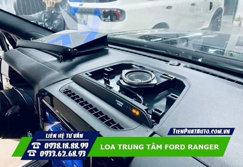 Tiến Phát Auto chuyên độ loa trung tâm cho xe Ford Ranger 2022 - 2023