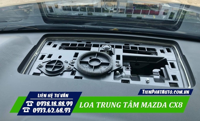 Mazda CX8 bản thiếu đã bị hãng cắt bớt hệ thống loa trung tâm