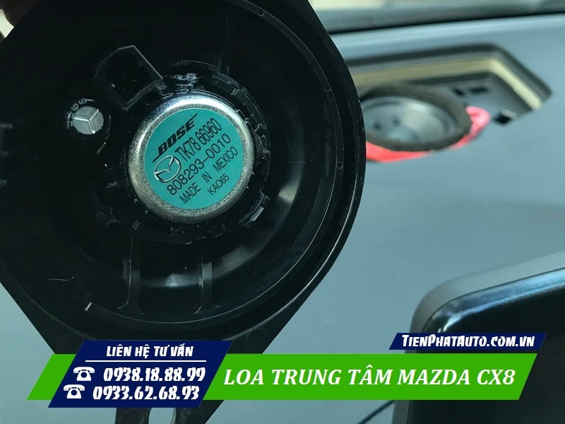 Tiến Phát Auto chuyên độ loa trung tâm Mazda CX8 chính hãng