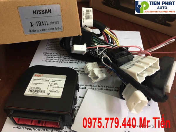 look cửa gập gương lên xuống kính tự động cho nissan x-trail 2018-2019