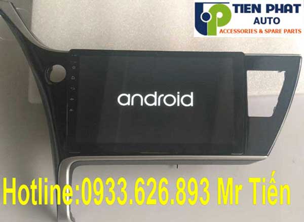 dau dvd  android cho toyota altis 2018 gia re