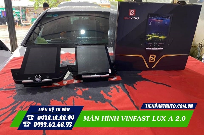 Vinfast Lux A nâng cấp màn hình Android Bravigo tại Tiến Phát Auto