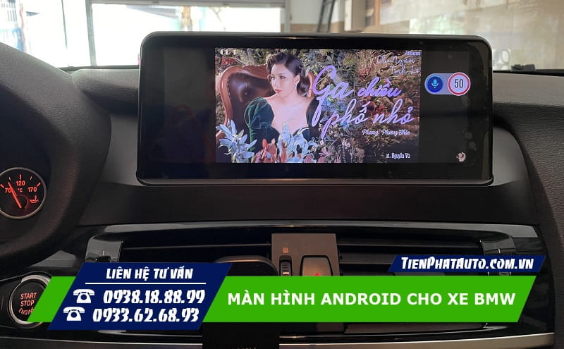Màn hình Android cho BMW giúp đáp ứng các nhu cầu giải trí