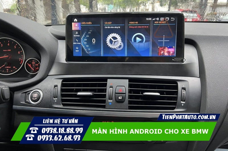 Màn hình Android lắp cho dòng xe BMW X3