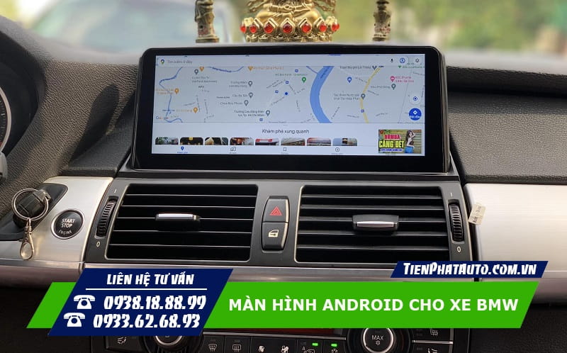 Màn hình Android lắp cho dòng xe BMW X6