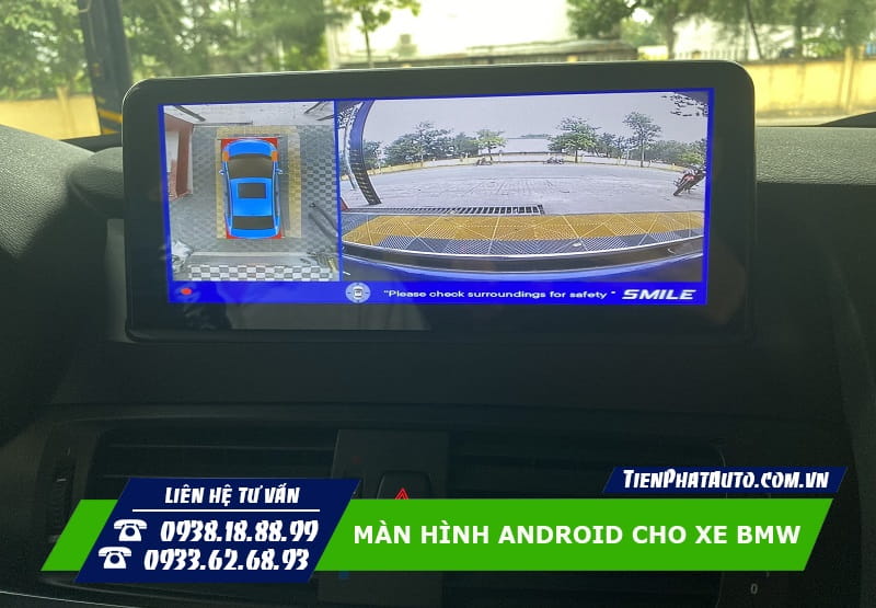 Màn hình Android cho BMW kết nối được nhiều hệ thống lái xe an toàn