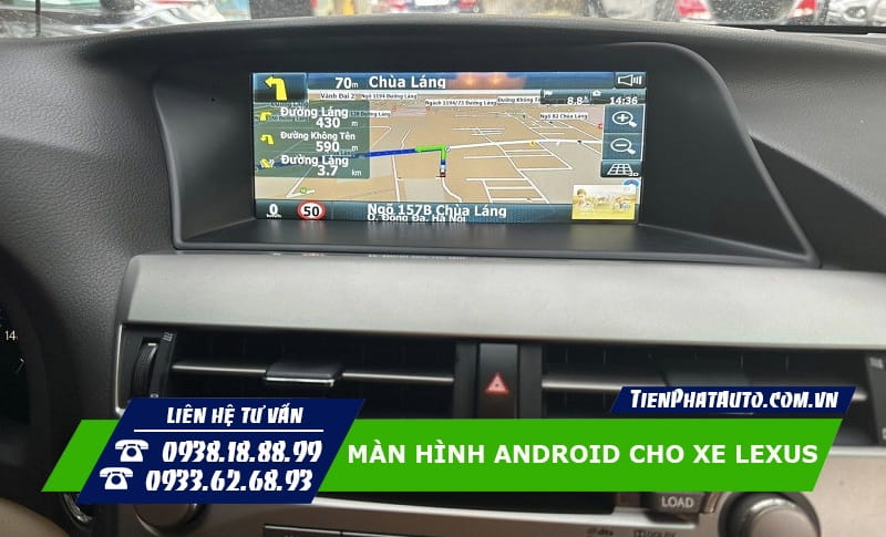 Màn hình hỗ trợ xem chỉ đường và cảnh báo giao thông tiện lợi