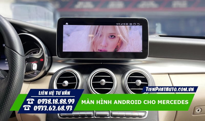 Màn hình Android cho Mercedes giúp đáp ứng các nhu cầu giải trí