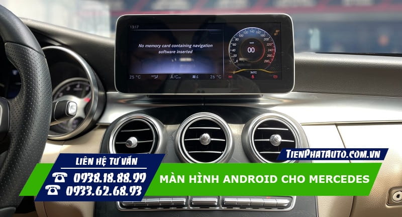 Tiến Phát Auto chuyên lắp màn hình Android cho xe Mercedes