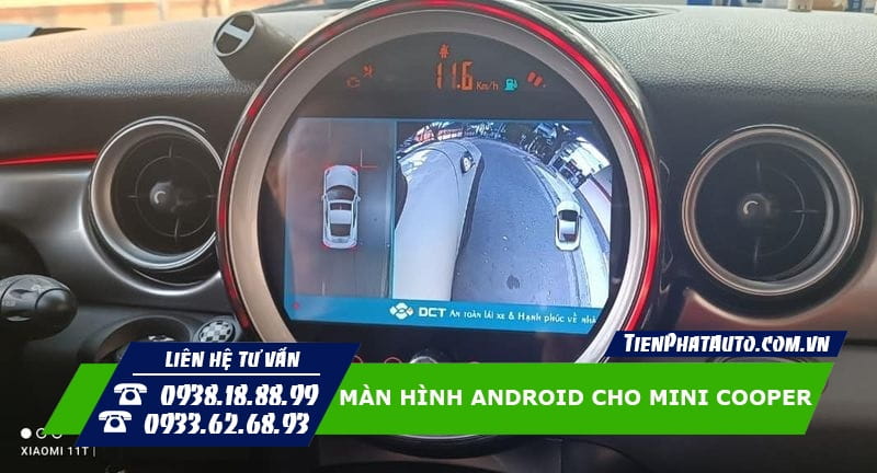 Màn hình Android cho Mini Cooper kết nối được nhiều thiết bị hỗ trợ lái xe an toàn