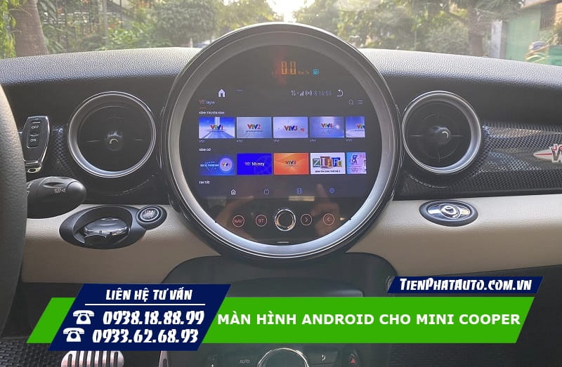 Tiến Phát Auto chuyên lắp màn hình Android cho xe Mini Cooper