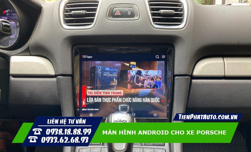 Lắp màn hình Android cho Porsche mang lại nhiều sự tiện lợi