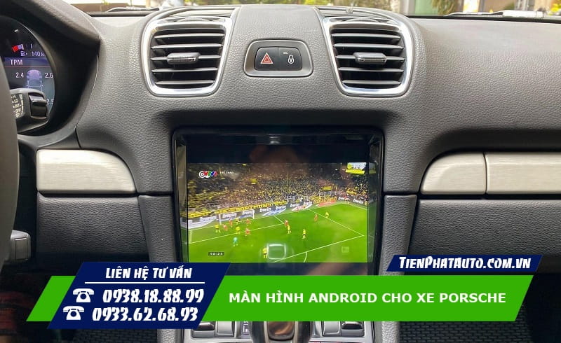 Lắp màn hình Android cho Porsche đáp ứng nhu cầu giải trí tiện lợi