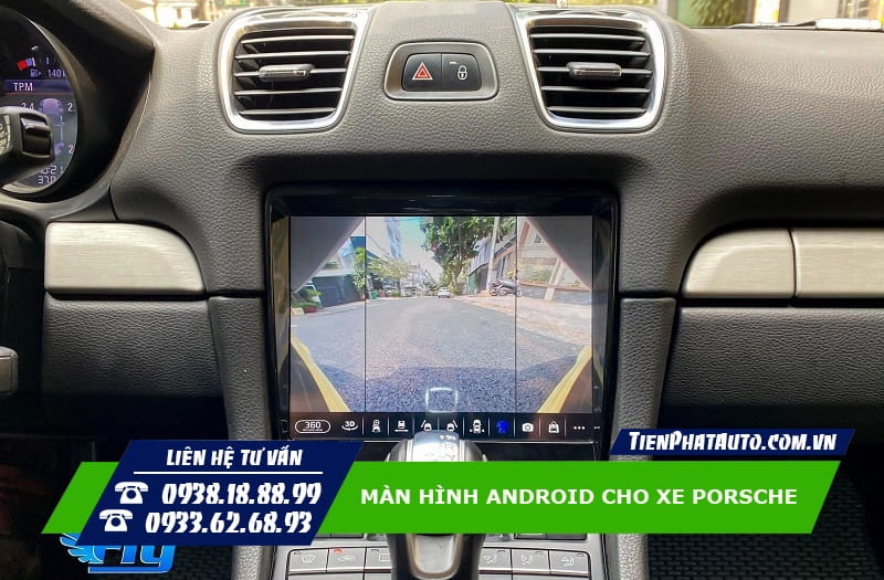 Tiến Phát Auto chuyên lắp màn hình Android cho xe Porsche tại TPHCM