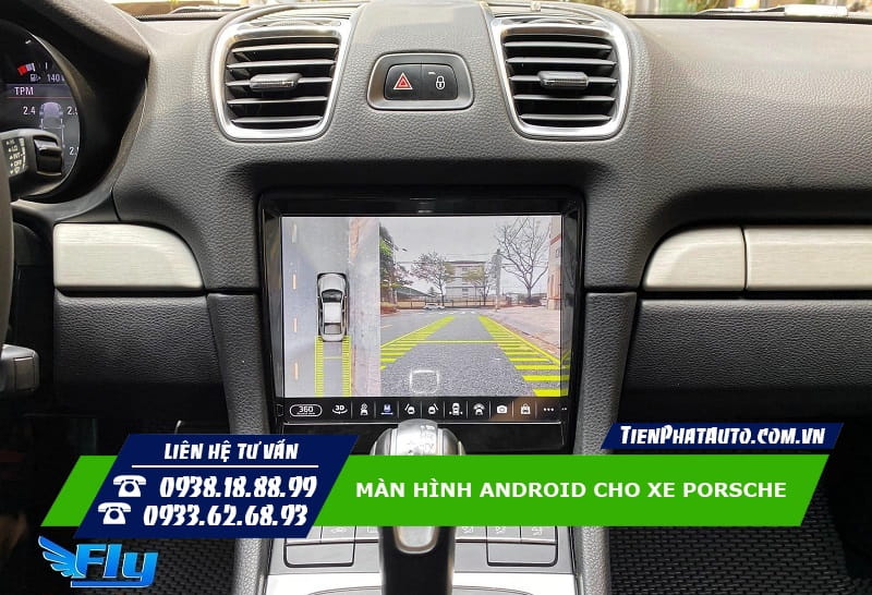 Màn hình Android cho Porsche kết nối được nhiều thiết bị hỗ trợ lái xe