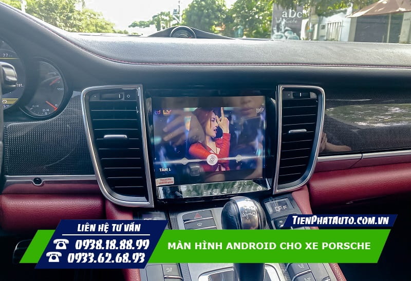 Màn hình Android cho xe Porsche lắp cắm giắc 100% bảo hành 2 năm