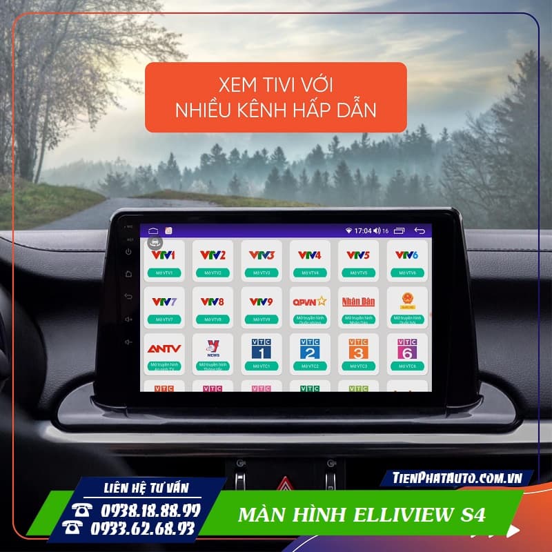 Elliview S4 có thể đáp ứng mọi nhu cầu giải trí ngay trên xe