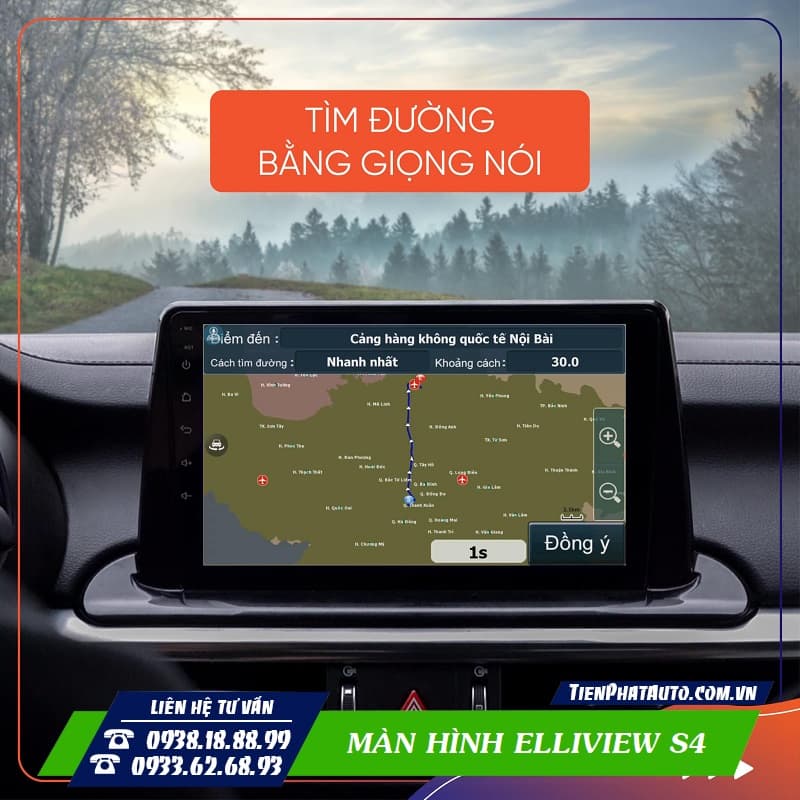Elliviiew S4 tích hợp phần mềm chỉ dẫn đường thông minh và tiện lợi