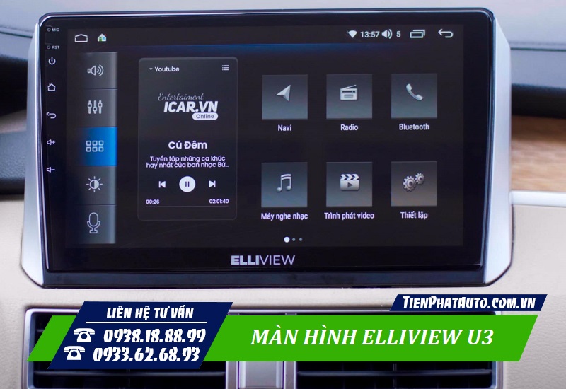 Màn hình Elliview U3 giúp mang lại nhiều sự tiện lợi khi sử dụng