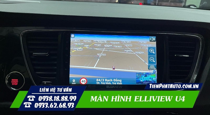 Ellview U4 tích hợp bản đồ chỉ dẫn đường thông minh