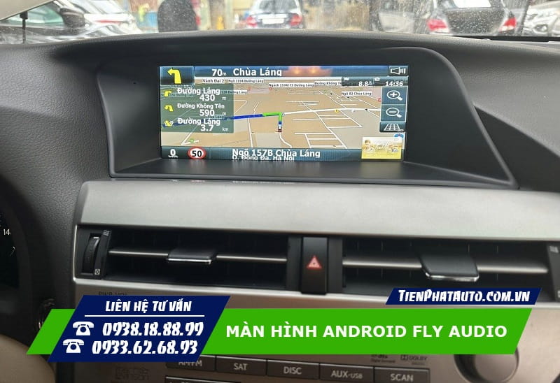 Màn hình Android FLY giúp xem chỉ đường và cảnh báo giao thông