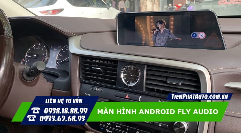 Màn hình Android FLY kiểu ngang lắp đặt cho dòng xe Lexus