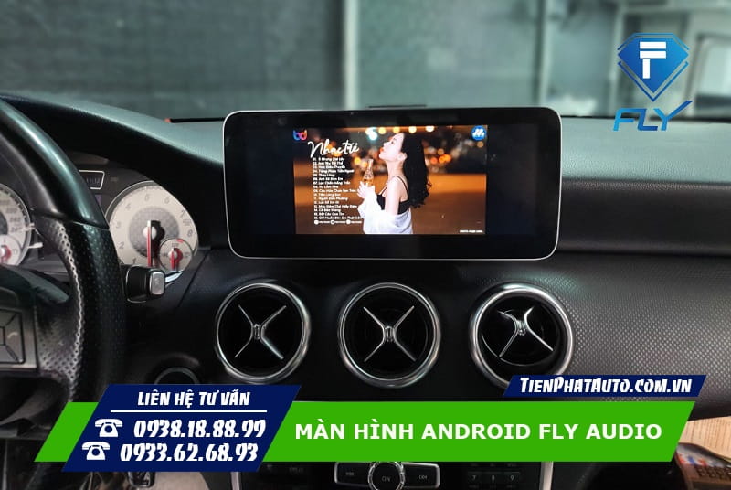 Màn hình Android FLY có thể lắp đặt được cho các dòng xe Mercedes